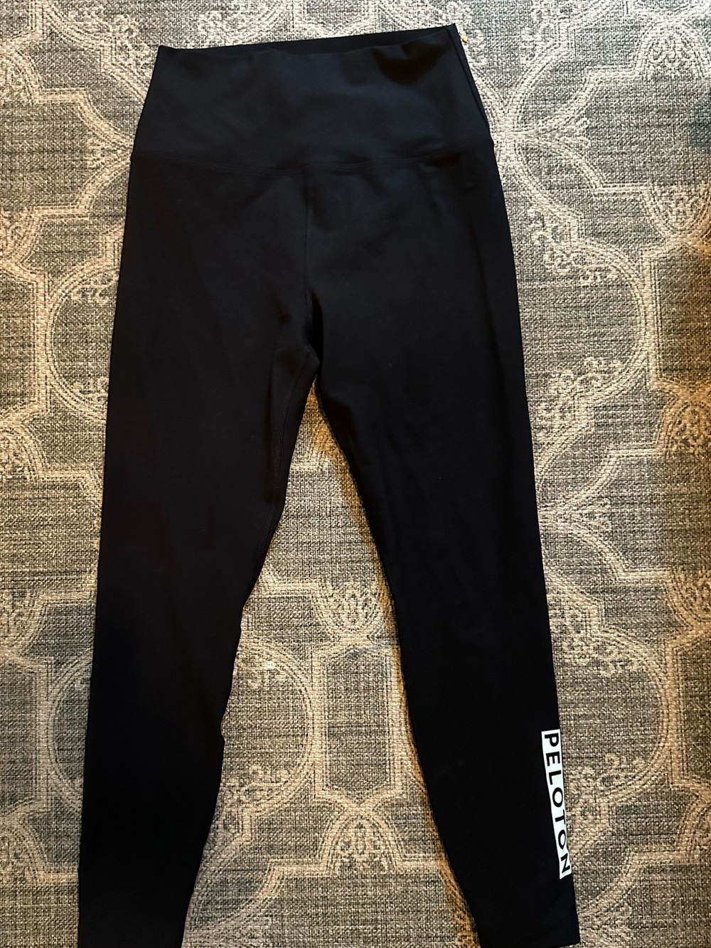 Peloton Black High-Rise Performance Leggings with Logo
